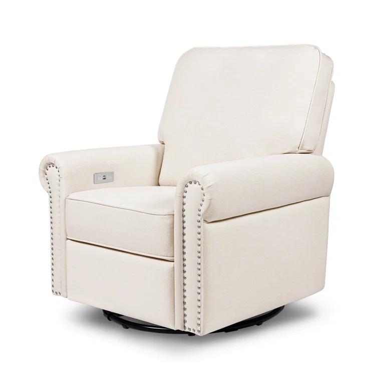 Linden Electronic Recliner and Swivel Glider in Eco-Performance Fabric with USB port