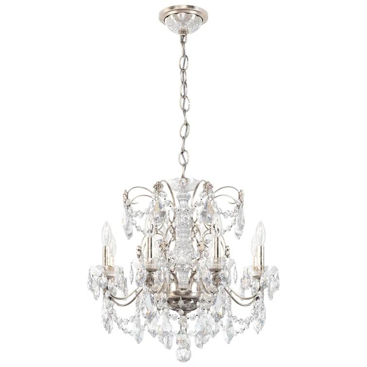 Century 8 - Light Glass Tiered Chandelier