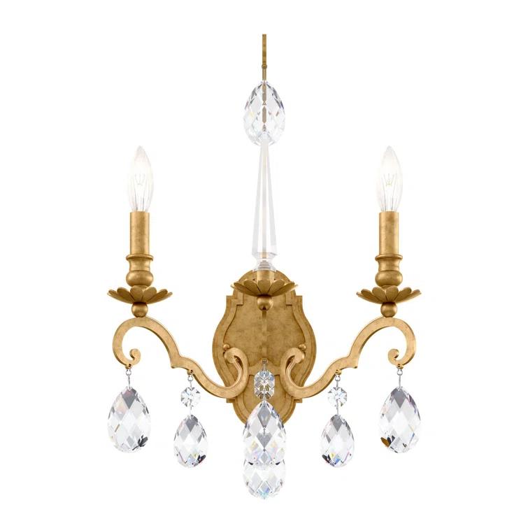 Renaissance Nouveau Steel Candle Wall Light