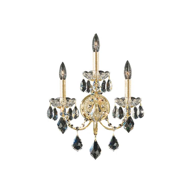 Century Steel Candle Wall Light