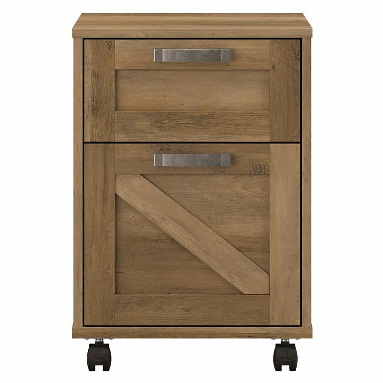 Cowden 16"W 2 -Drawer Mobile Vertical Filing Cabinet