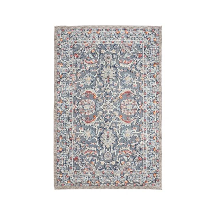 Laura Ashley Turkish Mystic Chenille Medallion Area Rug_Navy/Navy