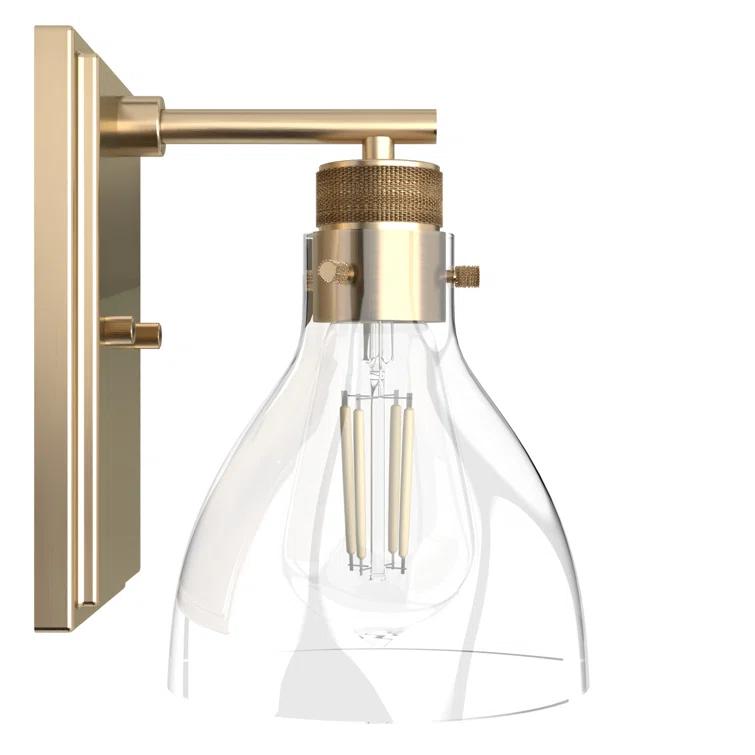 Hunter Van Nuys Brushed Nickel 1 Light Sconce Wall Light Fixture