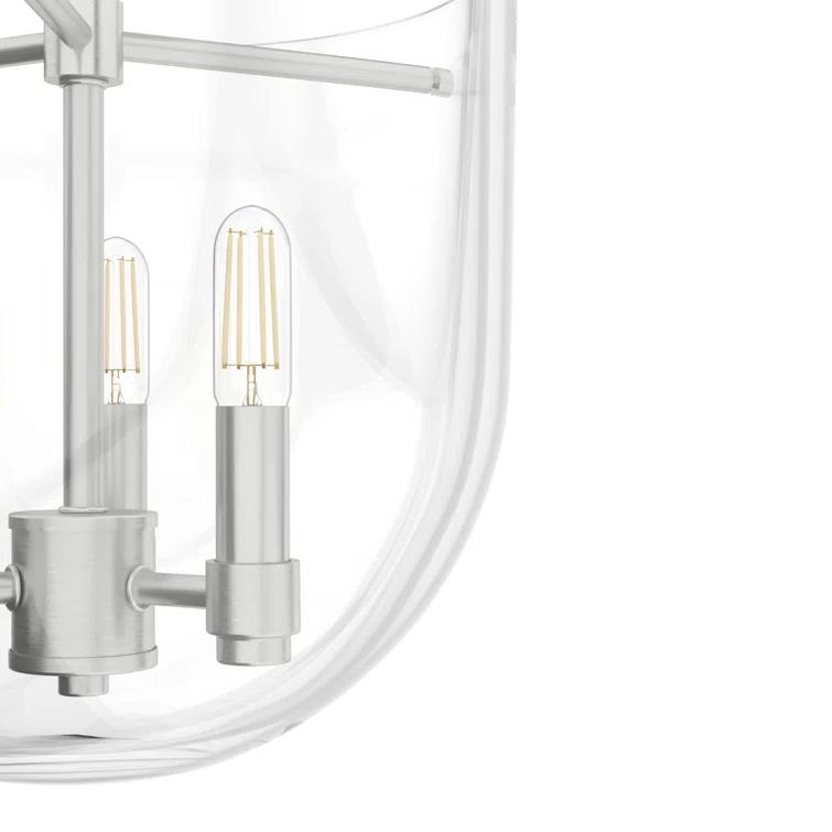 Hunter Sacha Natural Iron 3 Light Flush Mount Ceiling Light Fixture