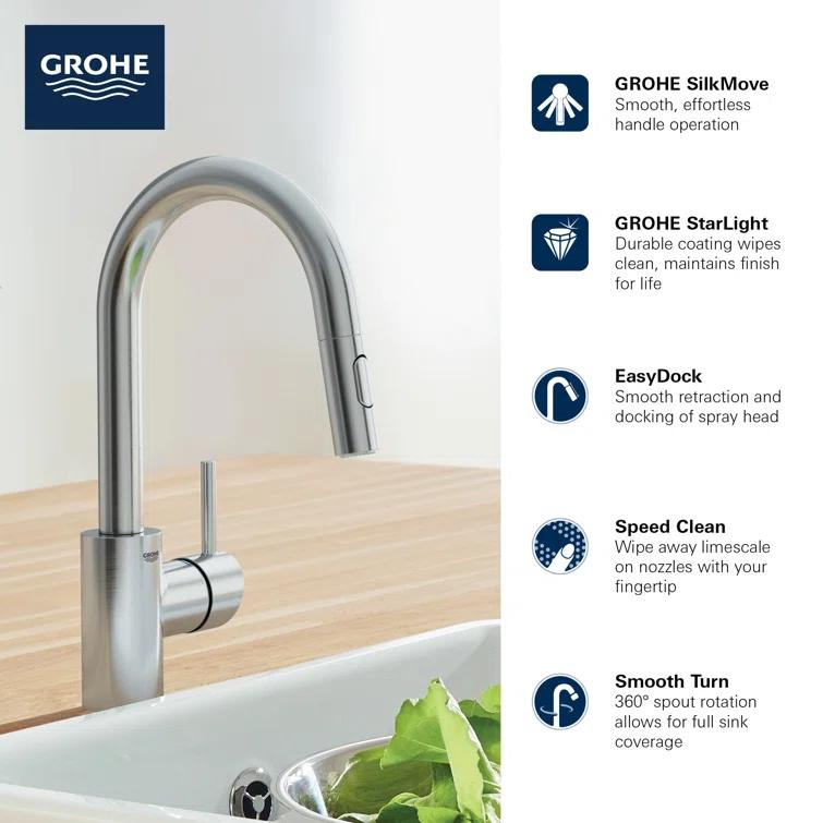 Concetto™ Single Handle Kitchen Faucet with Accessories 1.75 GPM