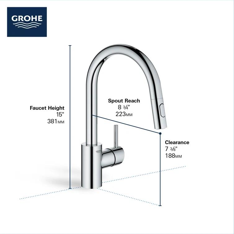 Concetto™ Single Handle Kitchen Faucet with Accessories 1.75 GPM