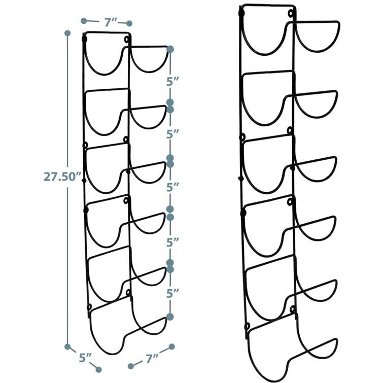 Sorbus 6-Tier Wall Mounted Metal Towel Rack