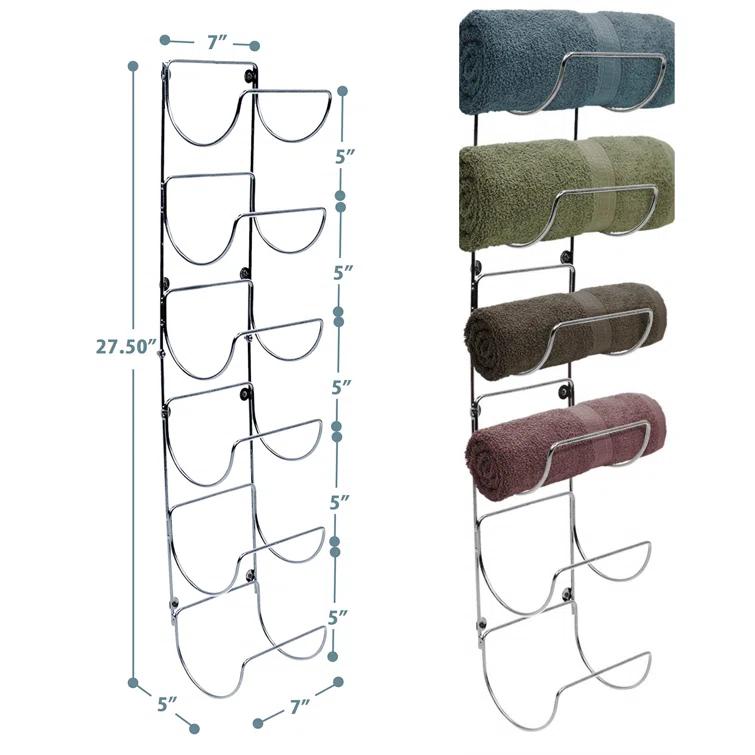 Sorbus 6-Tier Wall Mounted Metal Towel Rack