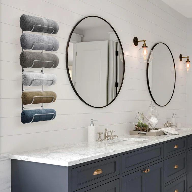 Sorbus 6-Tier Wall Mounted Metal Towel Rack