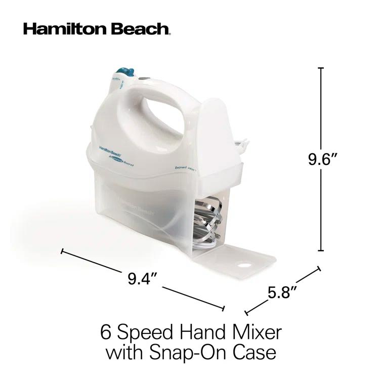 Hamilton Beach 62695V Hamilton Beach® Hand Mixer with Snap-on Case