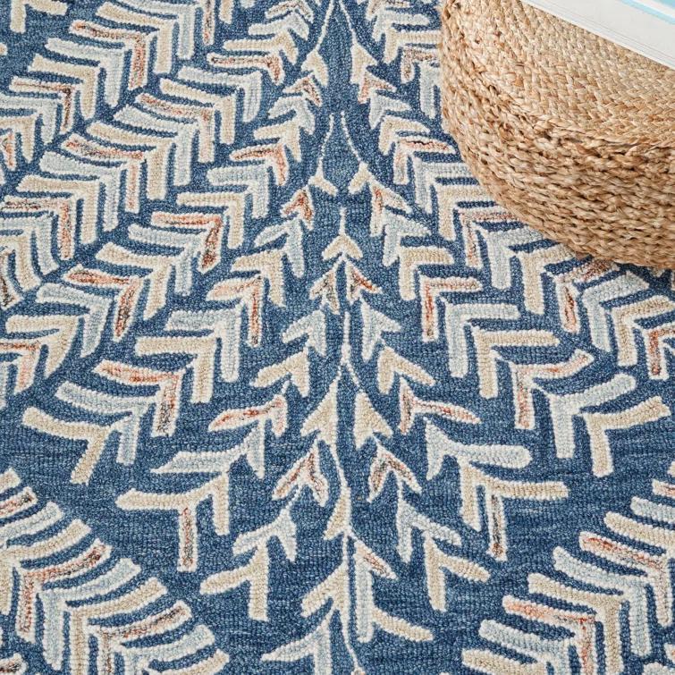 Chaithra Hand Tufted Wool Floral Rug