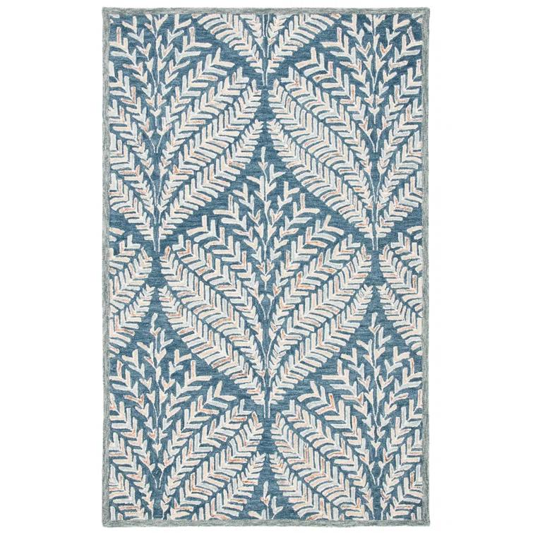 Chaithra Hand Tufted Wool Floral Rug