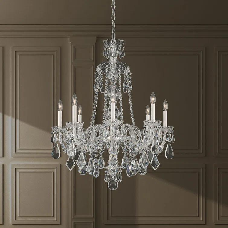Hamilton 8 - Light Glass Classic / Traditional Chandelier