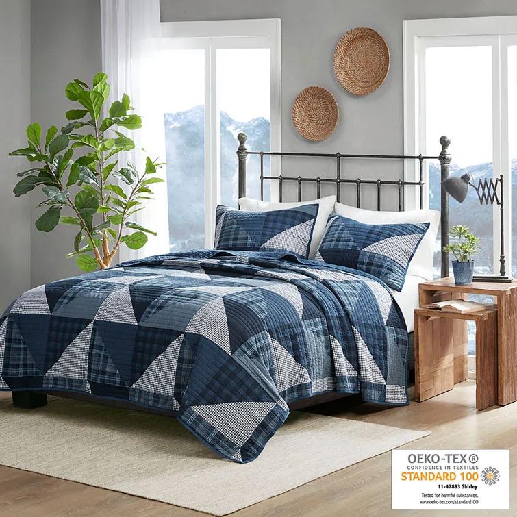 Woolrich Olsen 3 Piece Oversized Cotton Quilt Set