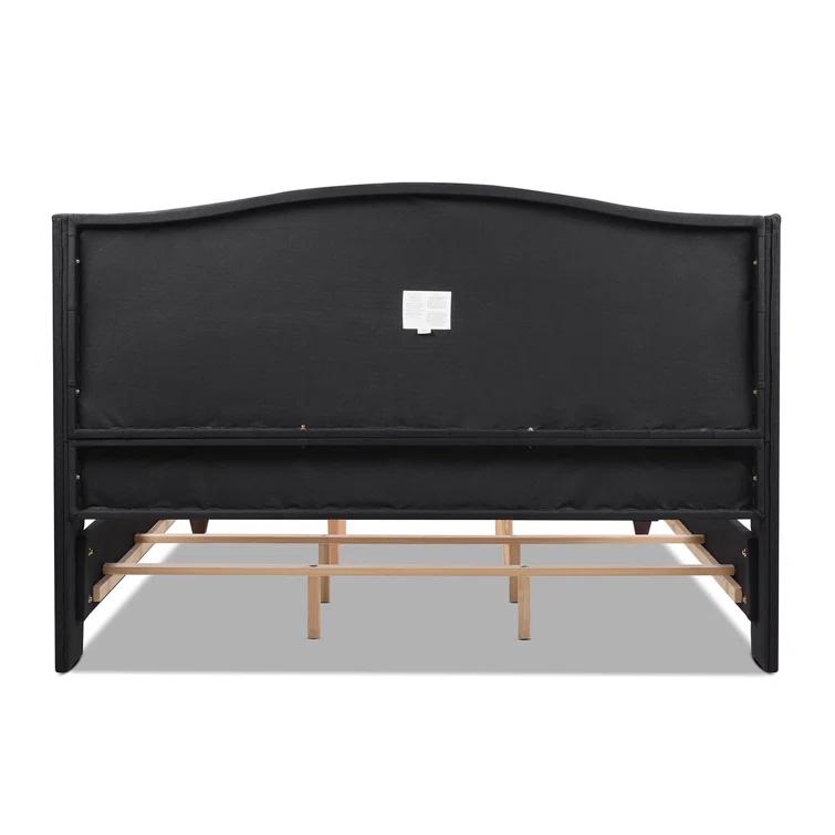 Coleman Upholstered Wingback Bed