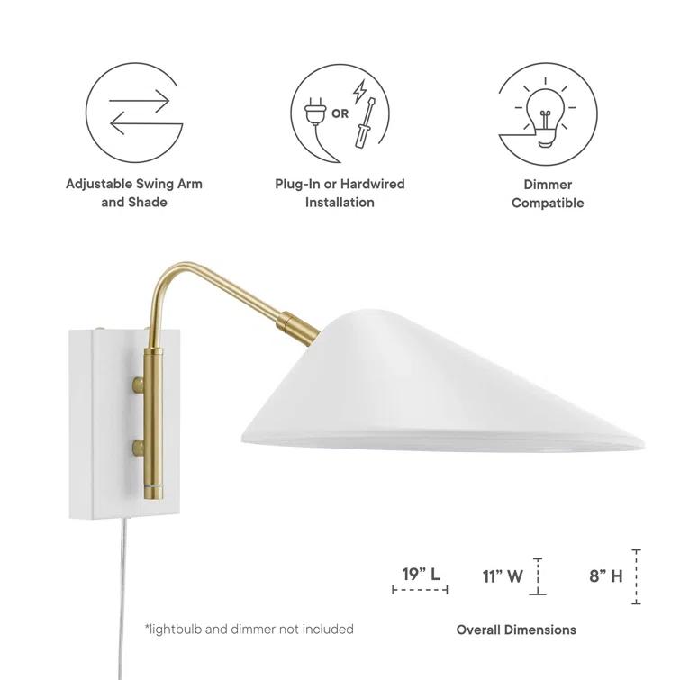 Modway Journey 7" Swing Arm Wall Sconce