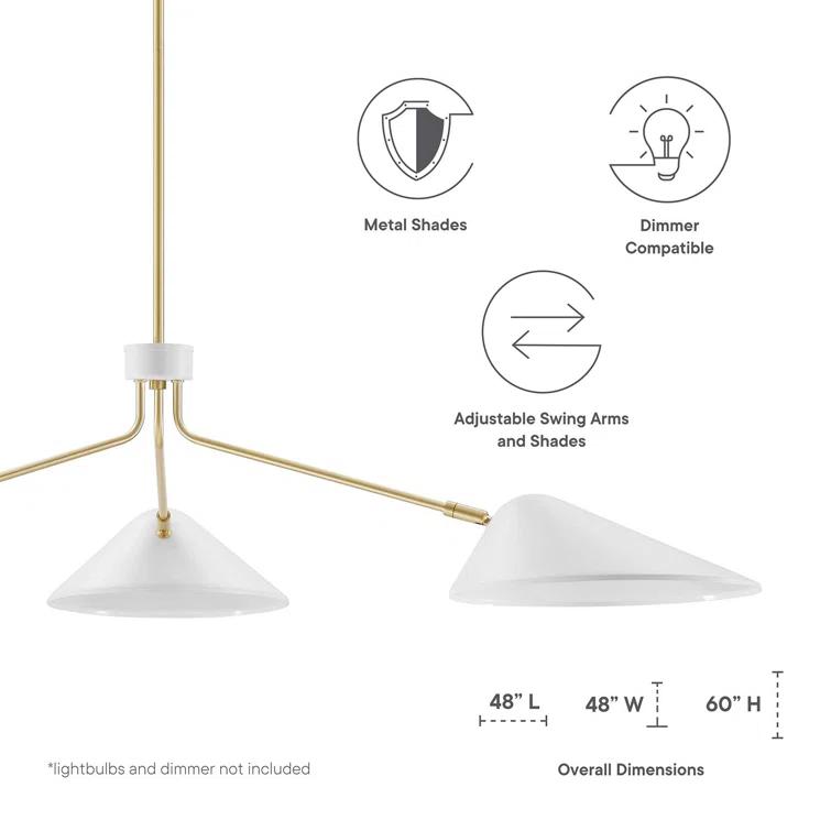Modway Modway Journey 3-Light 14" Arm Pendant