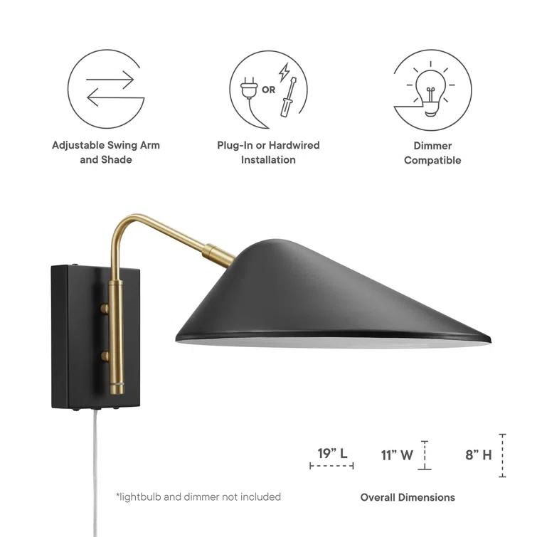 Modway Modway Journey 7" Swing Arm Wall Sconce