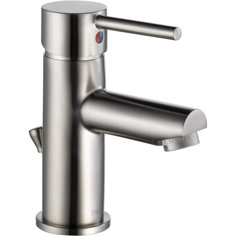 Trinsic Single Hole Bathroom Faucet with Drain Assembly, Single Handle Bathroom Sink Faucet