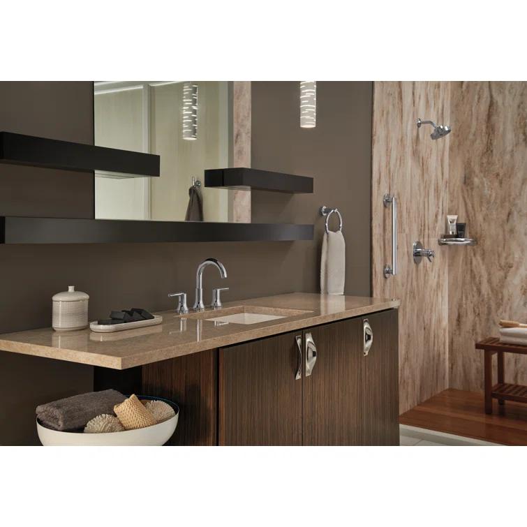Trinsic Widespread Bathroom Faucet 3 Hole, 2-handle Bathroom Sink Faucet with Drain Assembly