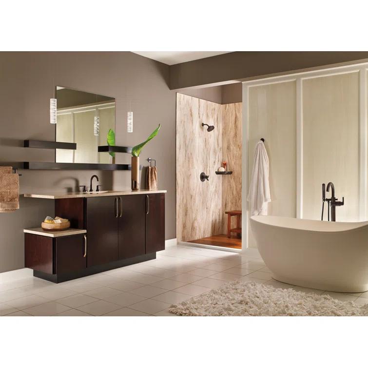 Trinsic Widespread Bathroom Faucet 3 Hole, 2-handle Bathroom Sink Faucet with Drain Assembly