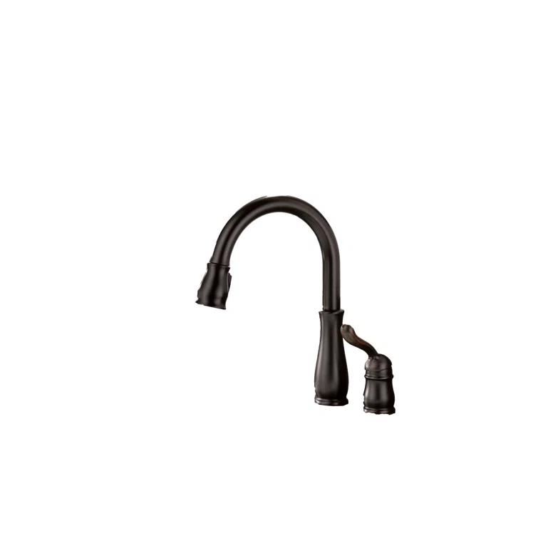 Leland Pull Down Sprayer Kitchen Sink Faucet, Single Handle Kitchen Faucet