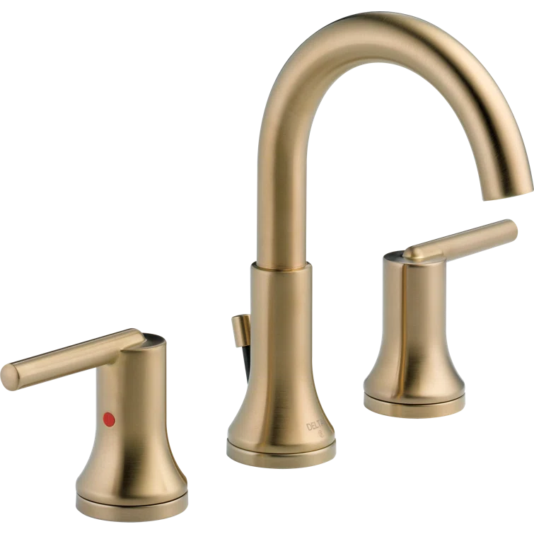 Trinsic Widespread Bathroom Faucet 3 Hole, 2-handle Bathroom Sink Faucet with Drain Assembly