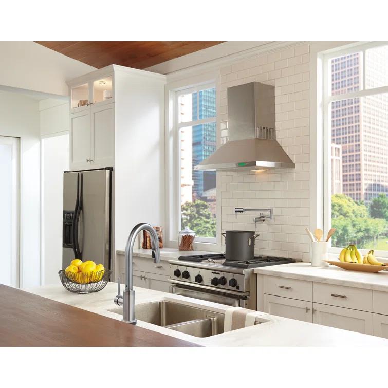 Contemporary Pot Filler Faucet, Wall Mount Pot Filler Kitchen Faucet