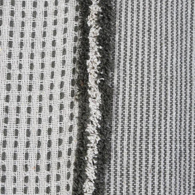 Jagger Cotton Oversized Throw by Pom Pom at Home - Ivory and Moss