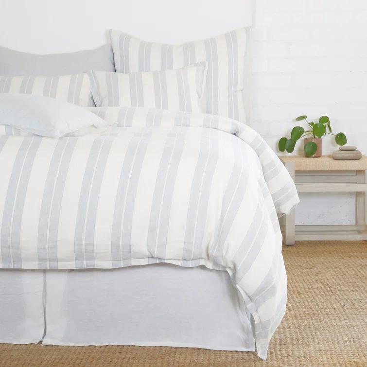 Carter Feather Linen Reversible Throw Pillow