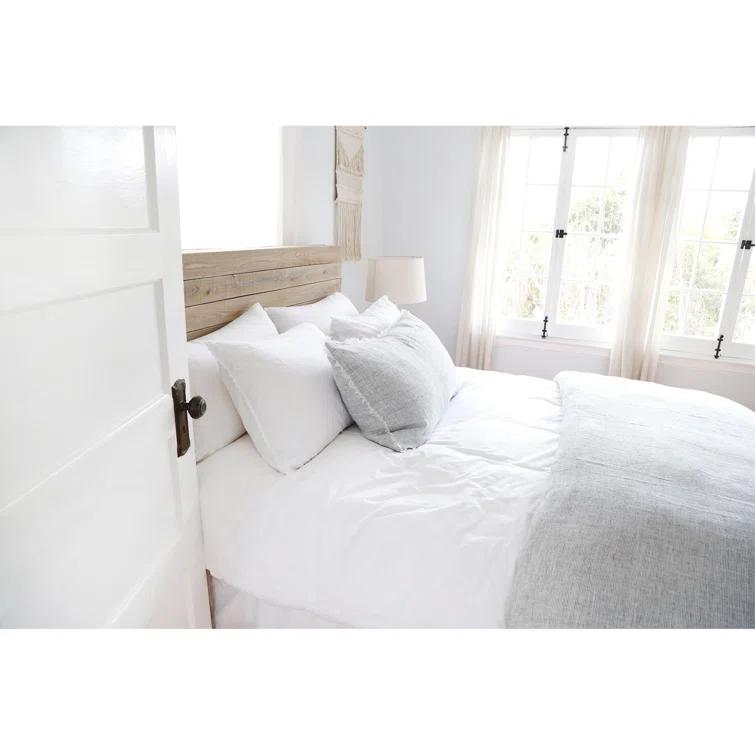 Logan Linen Duvet by Pom Pom at Home - Navy / King