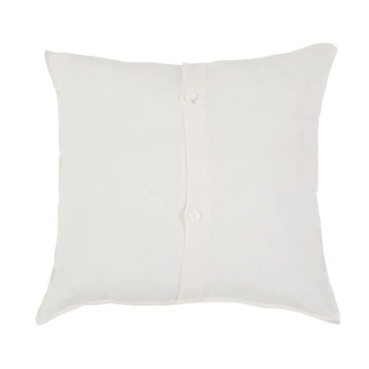 King White Belgian Linen Duvet Cover Set