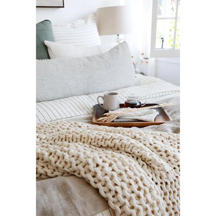 Finn Throw by Pom Pom at Home - Antique White