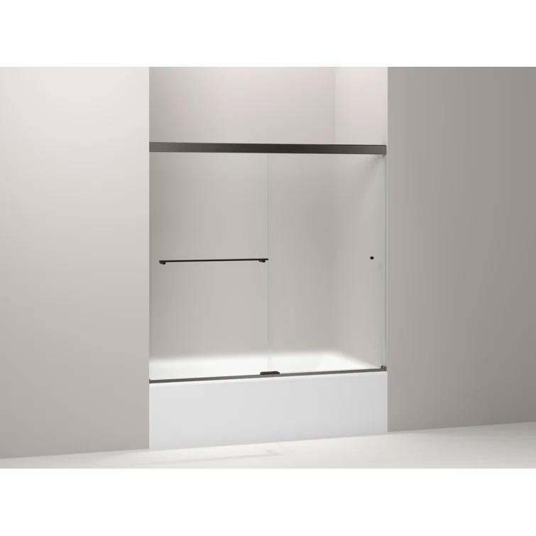 Revel 59.63'' x 55.5'' Double Sliding Bath Door with CleanCoat® Technology