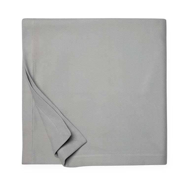 Portuguese Stonewashed Cotton Twin Blanket in Solid Shades