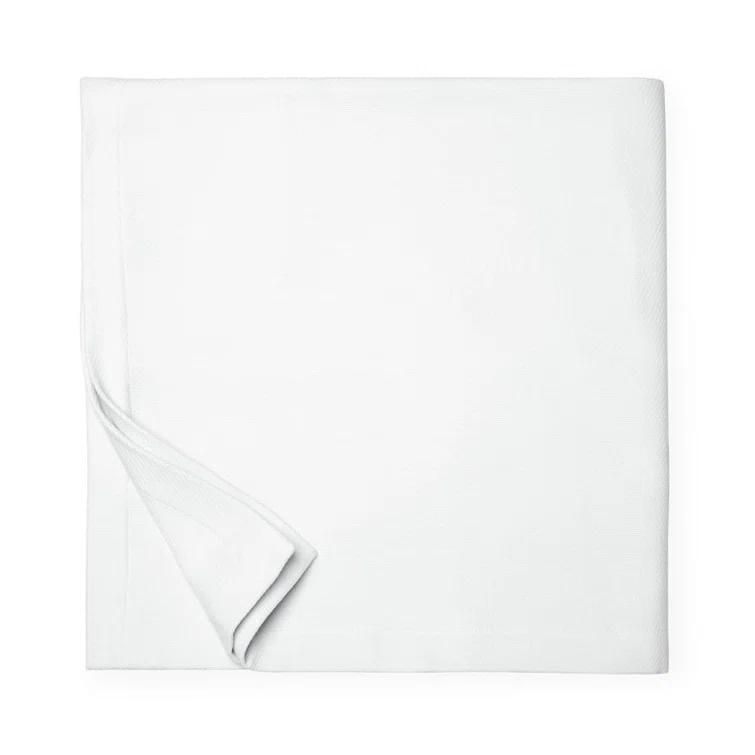 King Size White Cotton Machine Washable Blanket