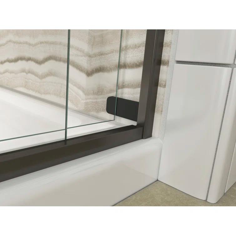 Levity 59.62" x 62" Bypass Bath Door with CleanCoat® Technology