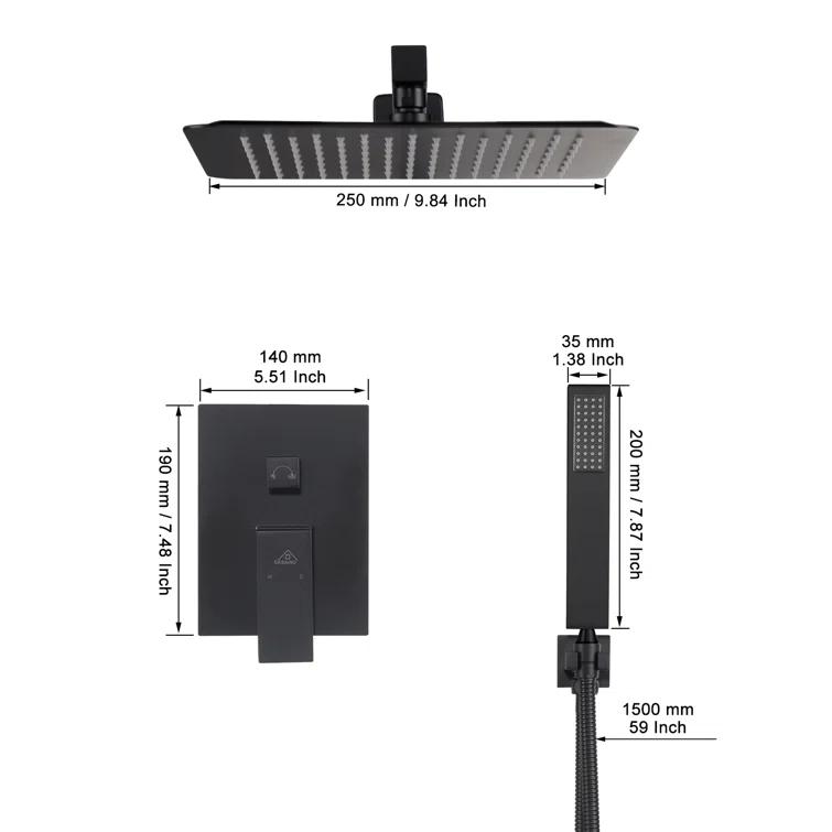 Pressure-Balanced (Temperature And Volume) All-In-One Kit with Rough in-Valve