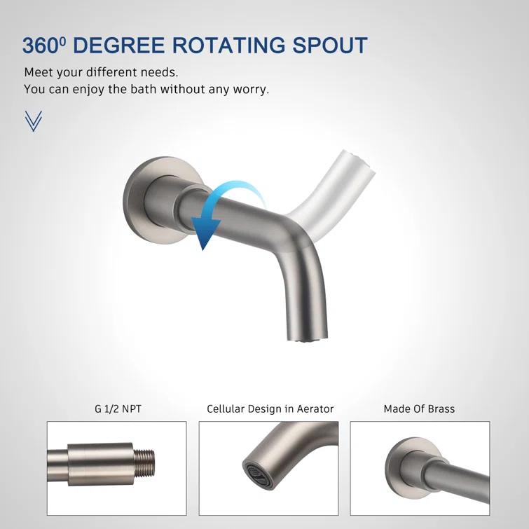 Pressure-Balanced Complete Shower System with 10-Inch Rain Shower Head, Handheld, Rough-in Valve