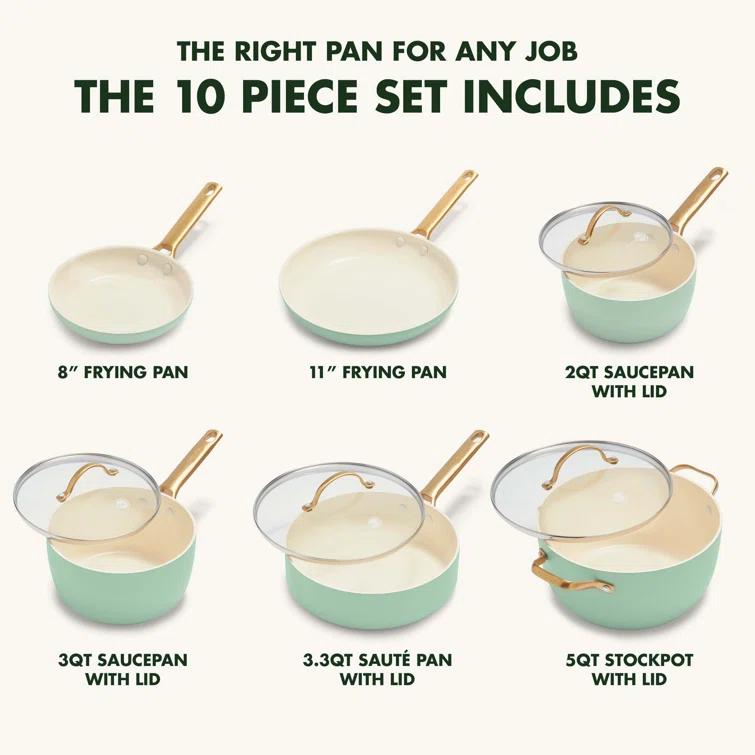 GreenPan ™ Reserve Julep 10-Piece Ceramic Non-Stick Cookware Set