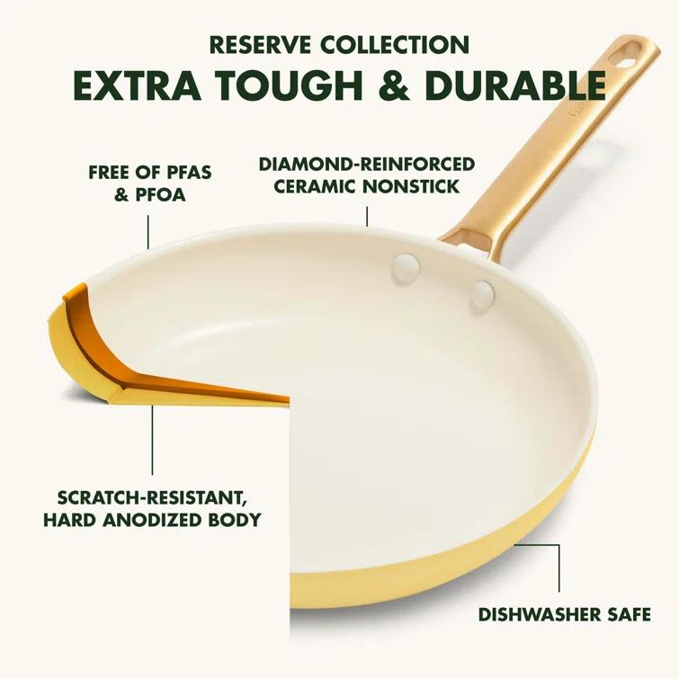 GreenPan Reserve Hard Anodized Healthy Ceramic Nonstick 10 Piece Cookware Set