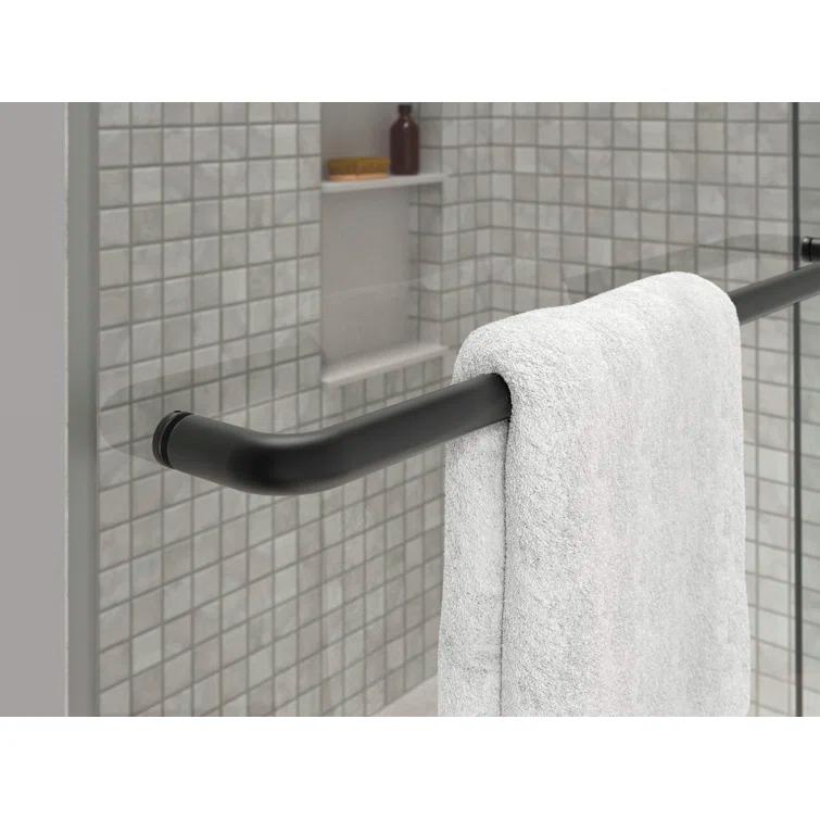 Elate Sliding Shower Door, 70-1/2-In H X 56-1/4 - 59-5/8-In W, With 1/4-In Thick Crystal Clear Glass
