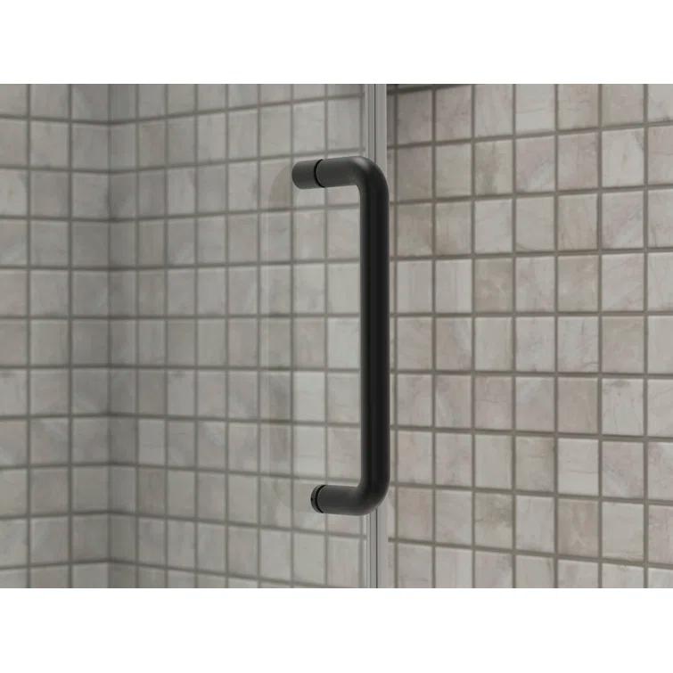 Elate Sliding Shower Door, 70-1/2-In H X 56-1/4 - 59-5/8-In W, With 1/4-In Thick Crystal Clear Glass
