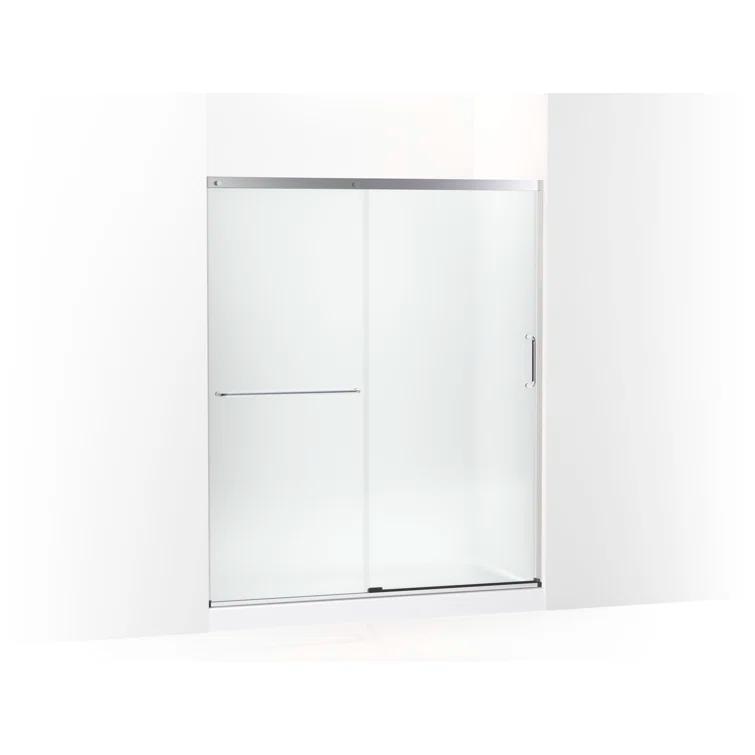 Elate Sliding Shower Door, 70-1/2-In H X 56-1/4 - 59-5/8-In W, With 1/4-In Thick Crystal Clear Glass