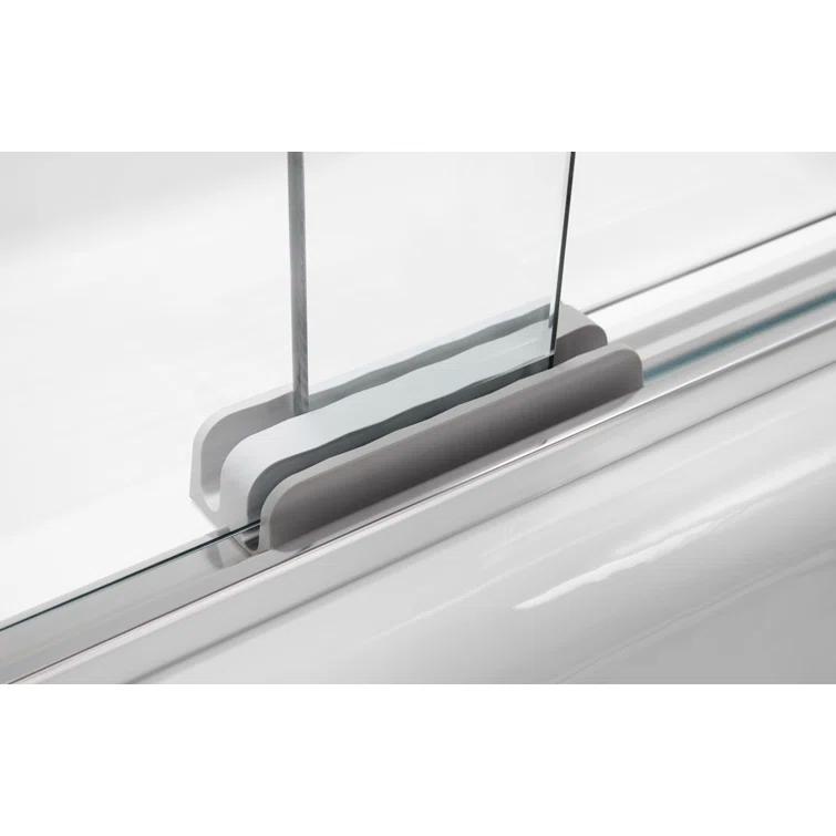 Revel 59.63'' x 55.5'' Double Sliding Bath Door with CleanCoat® Technology