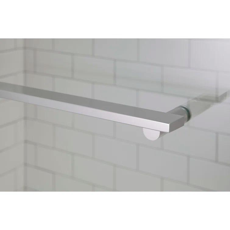 Revel 59.63'' x 55.5'' Double Sliding Bath Door with CleanCoat® Technology