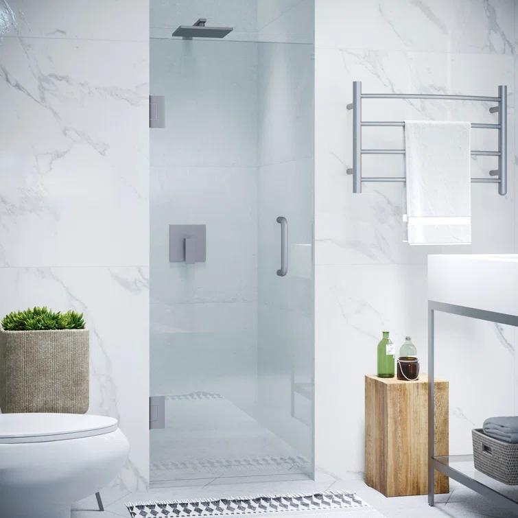 Fellow Series 30" x 72" Hinged Frameless Shower Door