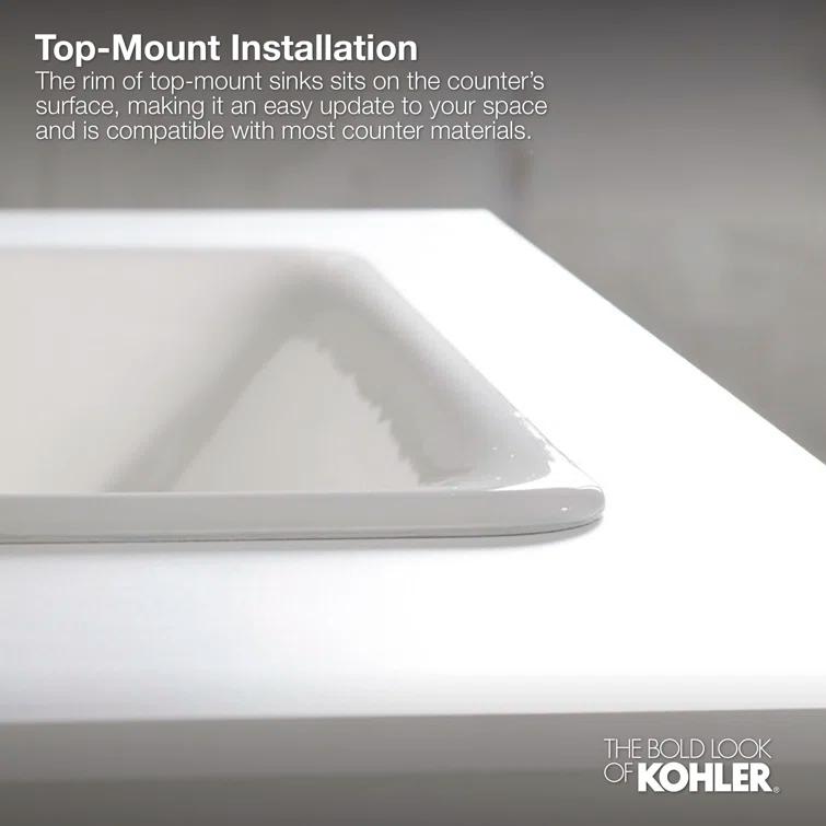 Verticyl Rectangular Undermount Bathroom Sink with Overflow