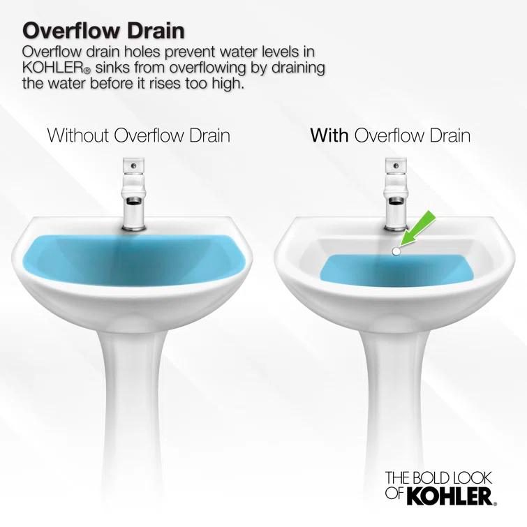 Caxton® Ceramic Oval Undermount Bathroom Sink with Overflow