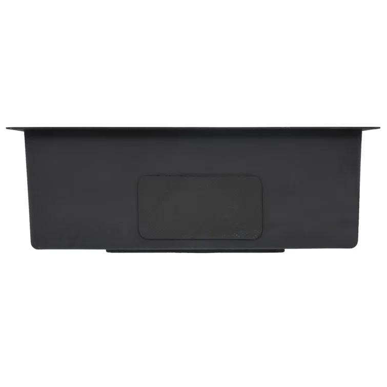 vidaXL Kitchen Sink with Strainer, Stainless Steel Top-Mount Sink, Fast Drainage, Anti-Corrosion